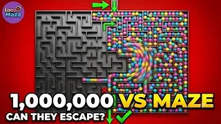 Thumbnail: Can 1,000,000 Marbles Escape This Impossible Maze? 🔴