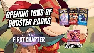 Thumbnail: We Opened a TON of Lorcana First Chapter Packs… Chasing the MICKEY ENCHANTED!