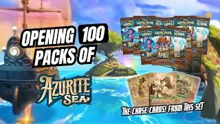 Thumbnail: We Opened 100 Azurite Sea Packs Hunting the BIGGEST Chase Cards!