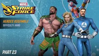 Thumbnail: Marvel Strike Force (F2P) (Mobile) | Heroes Assemble: Difficulty - Hard Campaign | Part 23
