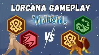 Thumbnail: Can Lore Steal Beat Dogs Aggro? 🐶 | Ruby–Amber vs Amber–Emerald | Disney Lorcana