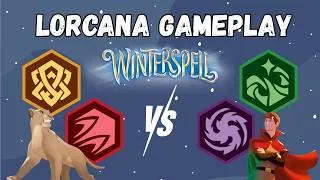 Thumbnail: I Stole Your Lore… Then Lost my Board?! | Disney Lorcana Ruby Amber vs Emerald Amethyst