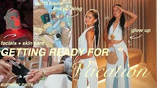 Thumbnail: GLOW UP WITH ME FOR VACATION // getting facials, summer nails, shopping hauls, packing & more!