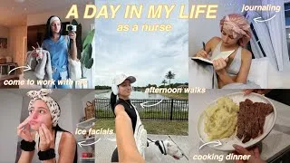 Thumbnail: A DAY IN MY LIFE AS A NURSE // work with me as a registered nurse, cooking, routines & more!