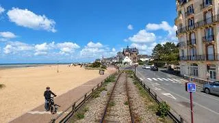 Thumbnail: ★ 4K 🇫🇷 Dives - Cabourg → Trouville - Deauville cab ride, France [05.2026] Führerstandsmitfahrt