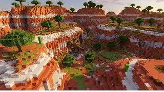 Thumbnail: Escape from wooded badlands  biome in minecraft