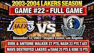 Thumbnail: Dirk, Nash & Walker Stun Kobe, Shaq & Karl Malone | LA Lakers vs Mavericks | 12-12-2003 FULL GAME
