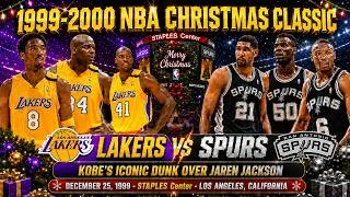 Thumbnail: 1999 Christmas🔥Kobe Bryant & Lebron James Matchup | LA Lakers vs Spurs| NBA on ABC Full Game