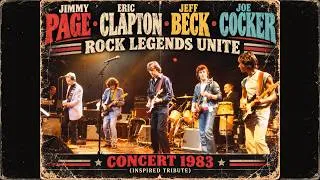 Thumbnail: Jimmy Page • Eric Clapton • Jeff Beck • Joe Cocker 🔥 Rock Legends Unite | Concert 1983 (Tribute)