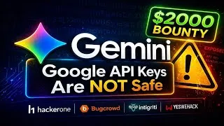 Thumbnail: Live Hunting Google/Gemini API Keys on Tesla, Airbnb, Netflix & More for Bug Bounties