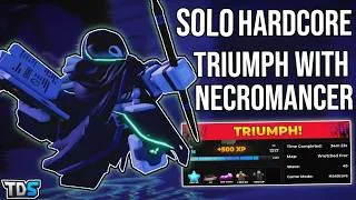Thumbnail: Solo Hardcore Triumph with Necromancer | Roblox TDS