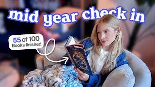 Thumbnail: mid year reset *bookish edition* 🗓️📚 favorite books (so far), anticipated releases & goals chat!