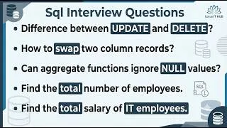Thumbnail: SQL basic interview Question and answer | sql question with answer