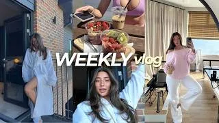 Thumbnail: spend a few days with me✨✌🏽🩵 staycation, pilates event, going out
