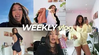 Thumbnail: spend the week with me✨👩🏽‍💻🧈 photoshoot prep, new dfyne launch, teaching pilates, thorpe park