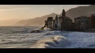 Thumbnail: Beautiful View and Stormy Waves in Camogli, Liguria, Italy