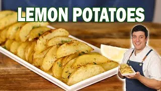 Thumbnail: Roasted Lemon Potatoes Greek Style | Easy and Delicious Mediterranean Side Dish
