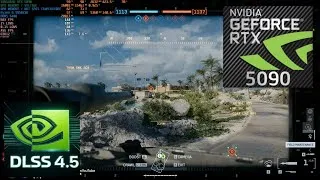 Thumbnail: Battlefield 6 Multiplayer 4K DLSS 4.5 Vanguard RTX 5090 AMD Ryzen 9 9950X3D Wake Island Benchmark