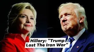 Thumbnail: Hillary: "Trump Adm. Isn't Prepared Enough to Talk with Iran" #trump #iranwar #hillaryclinton #usa