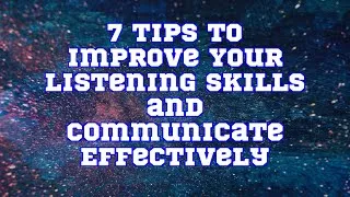 Thumbnail: ChatGPT | 7 Tips to Improve Your Listening Skills and Communicate Effectively