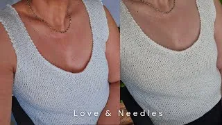 Thumbnail: Blusa /tejido básico @loveandneedles #knitting #tejidos #tutorial 