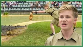 Thumbnail: Robert Irwin Attempts His First Crocodile Death Roll | Crikey! It's The Irwins