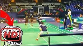 Thumbnail: Love Badminton |   CRAZY BADMINTON FAN - JACCO ARENDS/RUBEN vs JILLE ALEXANDER/DUNN ADAM HALL - Yon