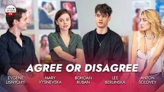 Thumbnail: Agree or Disagree with Bohdan Ruban, Lee Berlinska, Anton Solovey, Mary Vysnevska, Evgene Lisnychyi