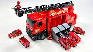 Thumbnail: Unboxing fire rescue truck,RC police car,EV ambulance,EV 3D Excavator