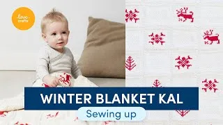 Thumbnail: Debbie Bliss Winter Blanket KAL | Part Six: Sewing up