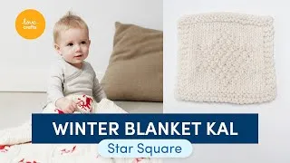 Thumbnail: Debbie Bliss Winter Blanket KAL | Part Four: Star Square