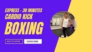Thumbnail: 30 MINUTE CARDIO WORKOUT!  PUNCHING AND KICKING!  BURN CALORIES AND REDUCE STRESS!