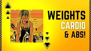 Thumbnail: WEIGHTS & CARDIO!  FULL BODY WORKOUT WITH DUMBELLS!  