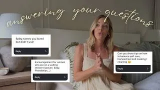Thumbnail: Q&A | Juggling motherhood? Intimacy in marriage? Budget tips? Baby names?