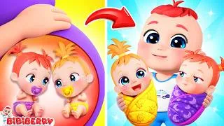 Thumbnail: A Baby is Born! 👶🏻💖| Baby Care Song | Caring for Baby | Bibiberry Nursery Rhymes