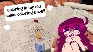 Thumbnail: Color in my old coloring book with me! 🖍️✨