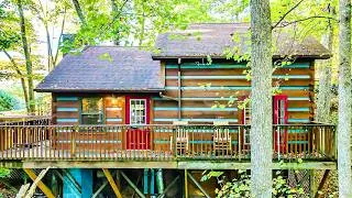 Thumbnail: Inside a Cozy Log Cabin Hidden in the Forest | Peaceful Rustic Home Tour