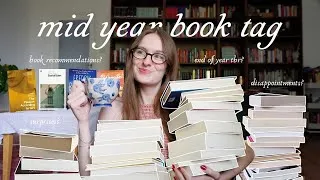 Thumbnail: mid-year book tag! 📚🗓️ (favourites, disappointments, 5 star reads, + book recommendations)