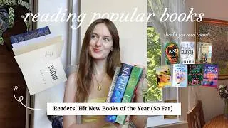 Thumbnail: reading the most popular books of 2026 (so far) 📚 should you read them? *reading vlog*