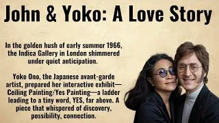 Thumbnail: Yoko Ono & John Lennon Love Story ❤️ Learn English Through Story || Graded Reader