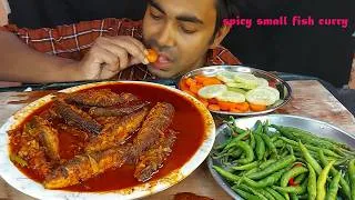 Thumbnail: traditional Bengali Small Fish Curry & salad gravy | Authentic Village Style Eating