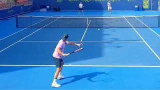 Thumbnail: Roger Federer Practice Court Level View 2021