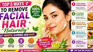 Thumbnail: Remove Facial Hair Naturally in Minutes? 5 Home Remedies That May Surprise You!