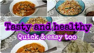 Thumbnail: Tasty and healthy Thai rice noodle salad and chicken red curry #thaifood #thairedcurry #thaisalad