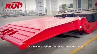 Thumbnail: RGN TRAILER Front loading solution for hauling massive construction dozers