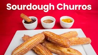 Thumbnail: Crispy Sourdough Churros with 3 Ridiculously Delicious Dips | Easy Recipe