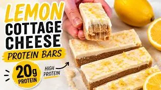 Thumbnail: These Lemon Protein Bars Taste Like Cheesecake | 20g Protein