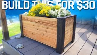 Thumbnail: $30 DIY Modern Planter Box w/ FREE PLANS
