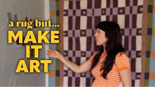Thumbnail: I couldn't find a rug so I made one instead. How to make a drop cloth rug that's also a piece of ART