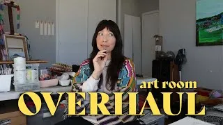 Thumbnail: A realistic ROOM MAKEOVER…designing a budget friendly art studio while juggling motherhood.